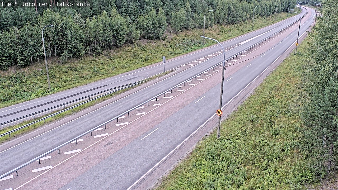 Weather Camera Image Väg 5 Jorois, Tahkoranta, Joroinen, Pohjois-Savo