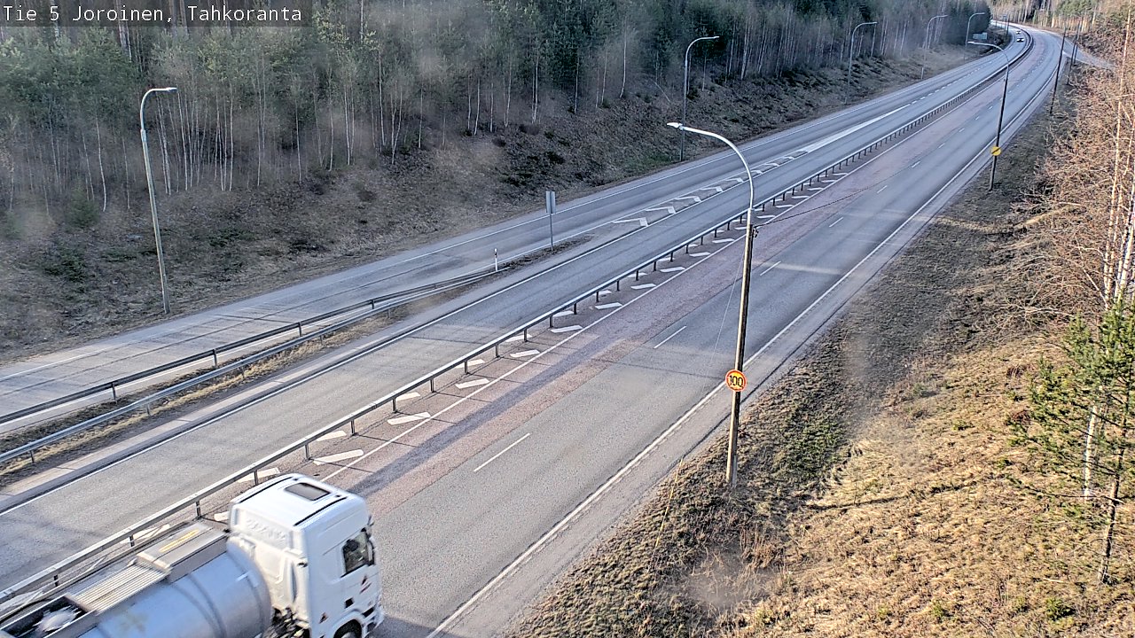 Weather Camera Image Väg 5 Jorois, Tahkoranta, Joroinen, Pohjois-Savo