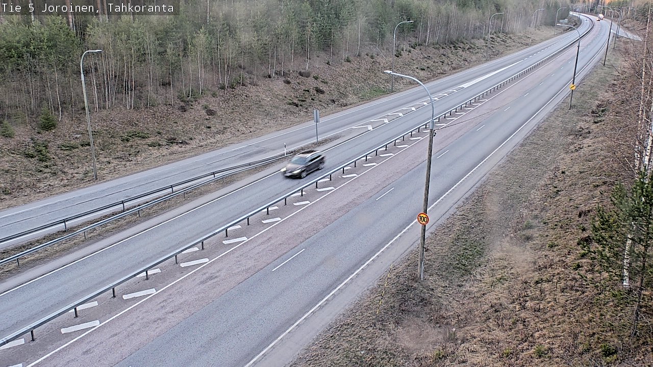 Weather Camera Image Väg 5 Jorois, Tahkoranta, Joroinen, Pohjois-Savo