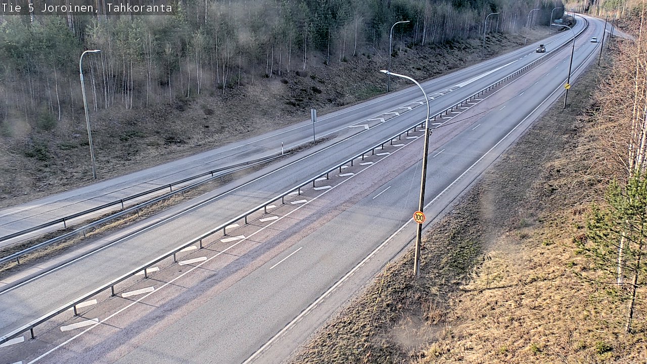 Weather Camera Image Väg 5 Jorois, Tahkoranta, Joroinen, Pohjois-Savo