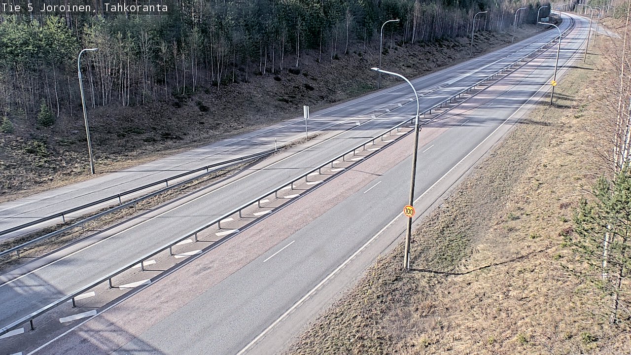 Weather Camera Image Väg 5 Jorois, Tahkoranta, Joroinen, Pohjois-Savo