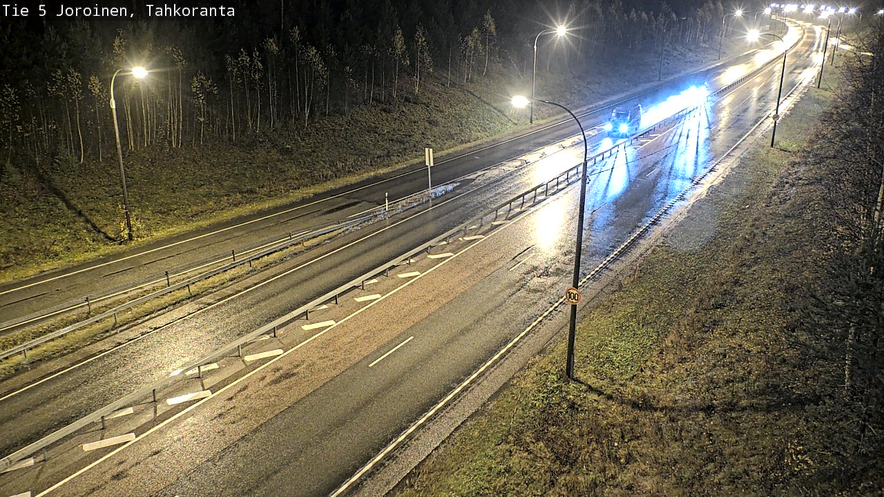 Weather Camera Image Väg 5 Jorois, Tahkoranta, Joroinen, Pohjois-Savo