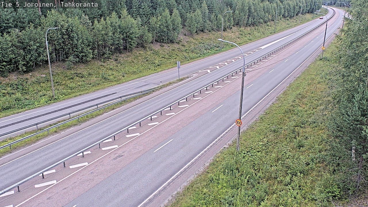 Weather Camera Image Väg 5 Jorois, Tahkoranta, Joroinen, Pohjois-Savo