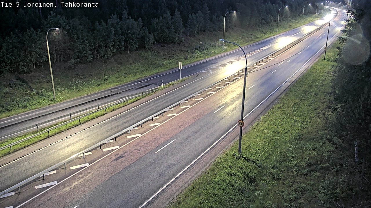 Weather Camera Image Road 5 Joroinen, Tahkoranta, Joroinen, Pohjois-Savo