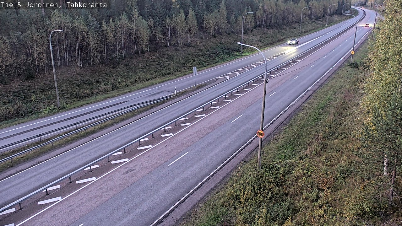 Weather Camera Image Väg 5 Jorois, Tahkoranta, Joroinen, Pohjois-Savo