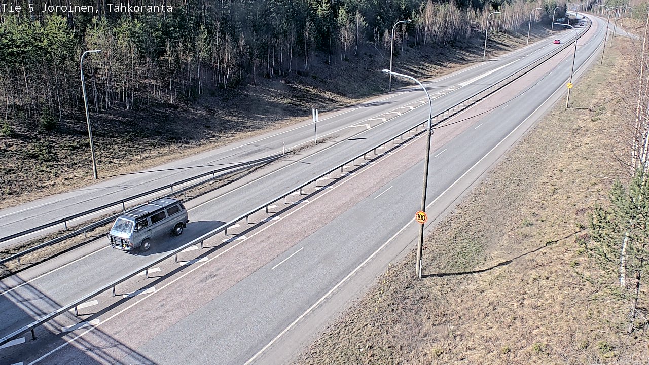 Weather Camera Image Väg 5 Jorois, Tahkoranta, Joroinen, Pohjois-Savo