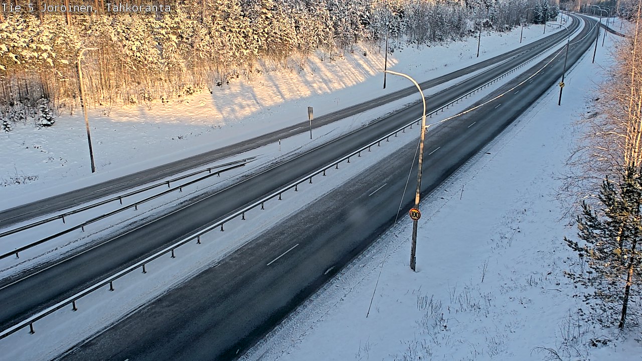 Weather Camera Image Road 5 Joroinen, Tahkoranta, Joroinen, Pohjois-Savo
