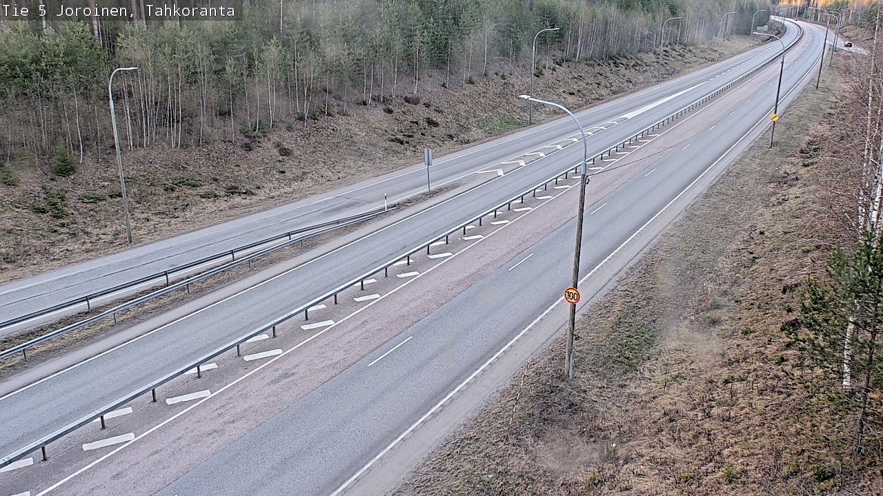 Weather Camera Image Väg 5 Jorois, Tahkoranta, Joroinen, Pohjois-Savo