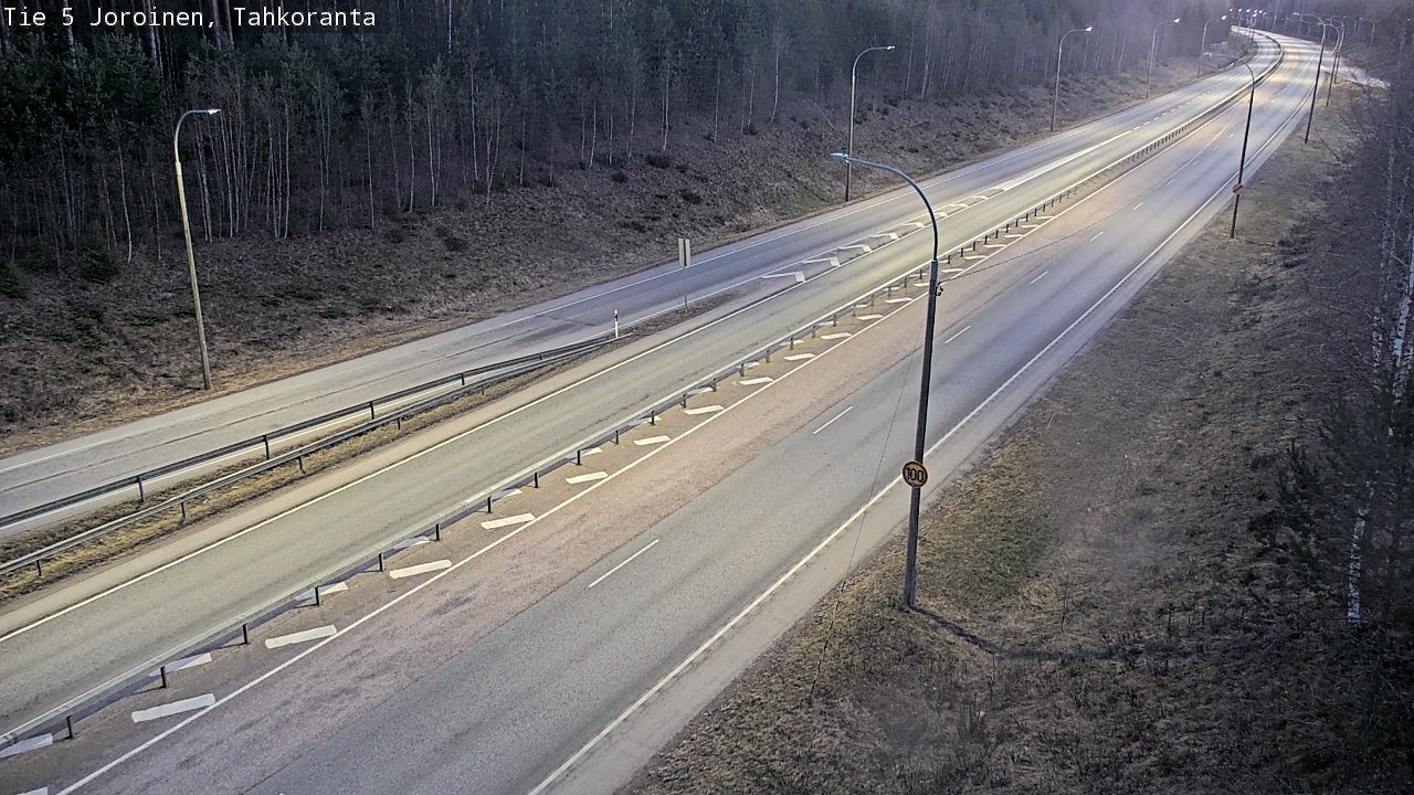 Weather Camera Image Väg 5 Jorois, Tahkoranta, Joroinen, Pohjois-Savo