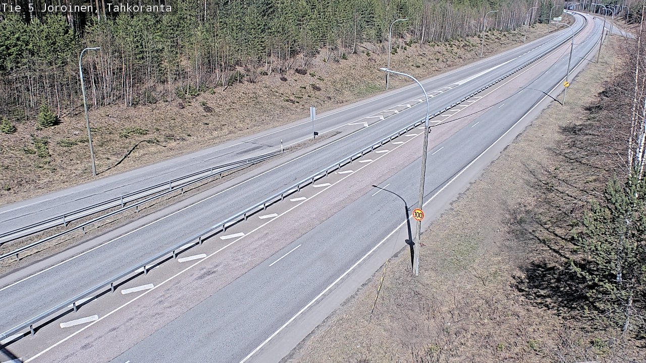 Weather Camera Image Väg 5 Jorois, Tahkoranta, Joroinen, Pohjois-Savo