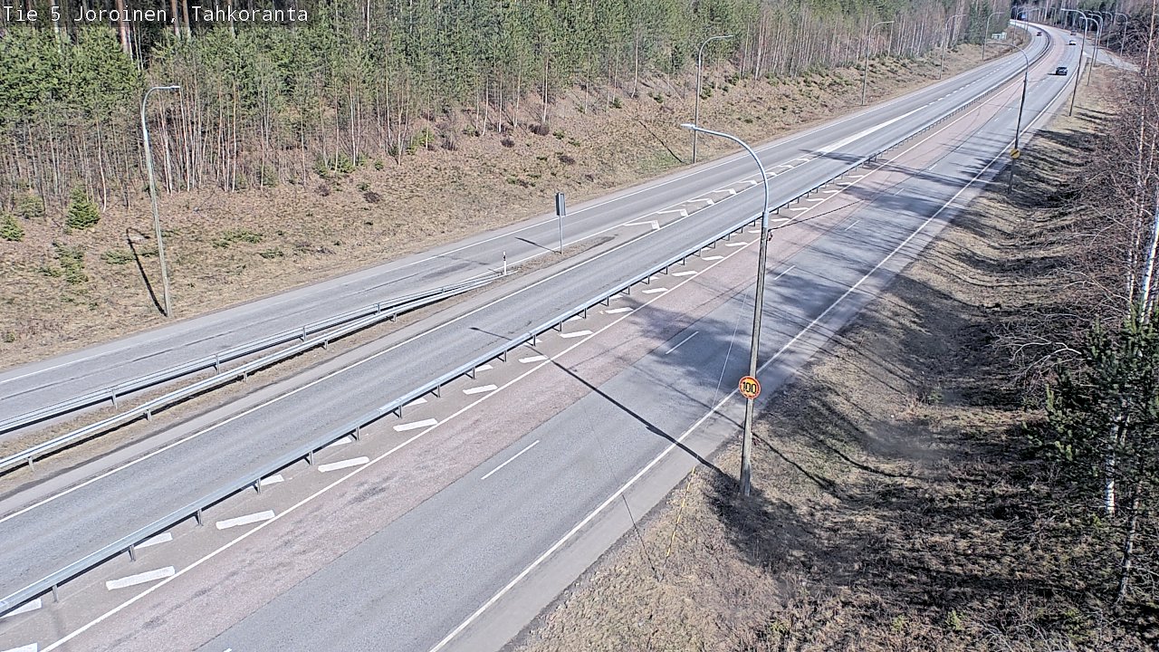 Weather Camera Image Väg 5 Jorois, Tahkoranta, Joroinen, Pohjois-Savo