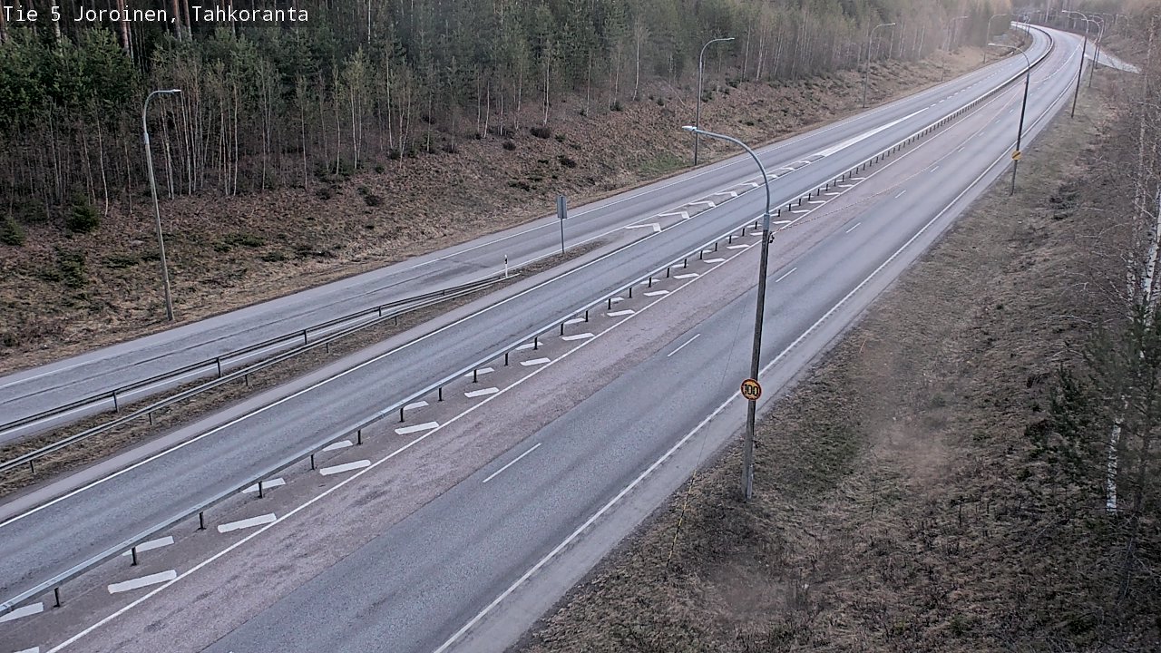 Weather Camera Image Väg 5 Jorois, Tahkoranta, Joroinen, Pohjois-Savo