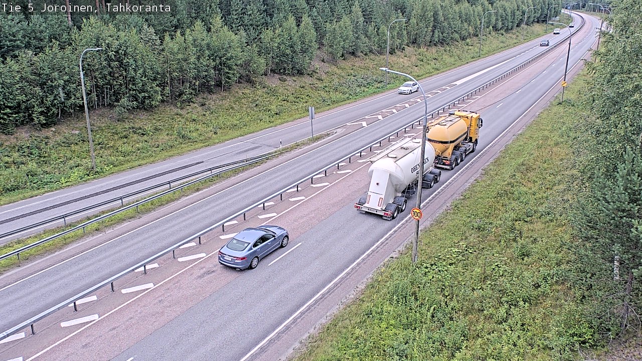 Weather Camera Image Väg 5 Jorois, Tahkoranta, Joroinen, Pohjois-Savo