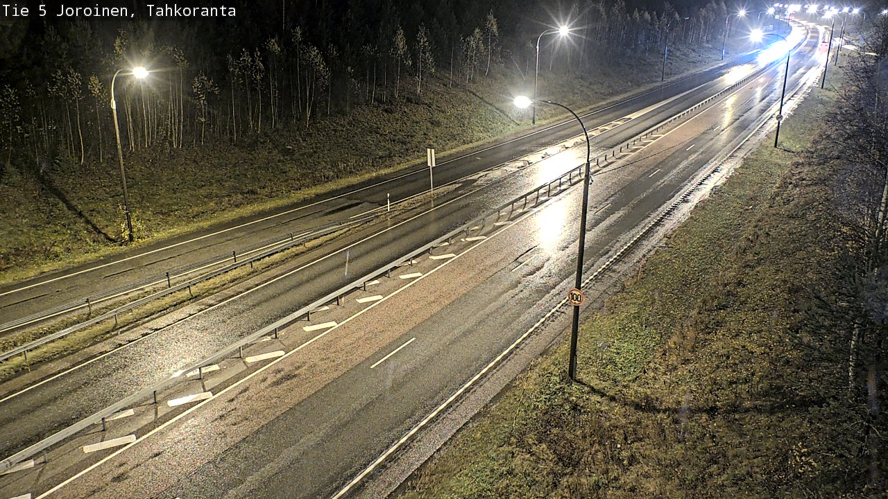 Weather Camera Image Väg 5 Jorois, Tahkoranta, Joroinen, Pohjois-Savo