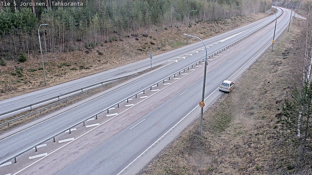 Weather Camera Image Väg 5 Jorois, Tahkoranta, Joroinen, Pohjois-Savo