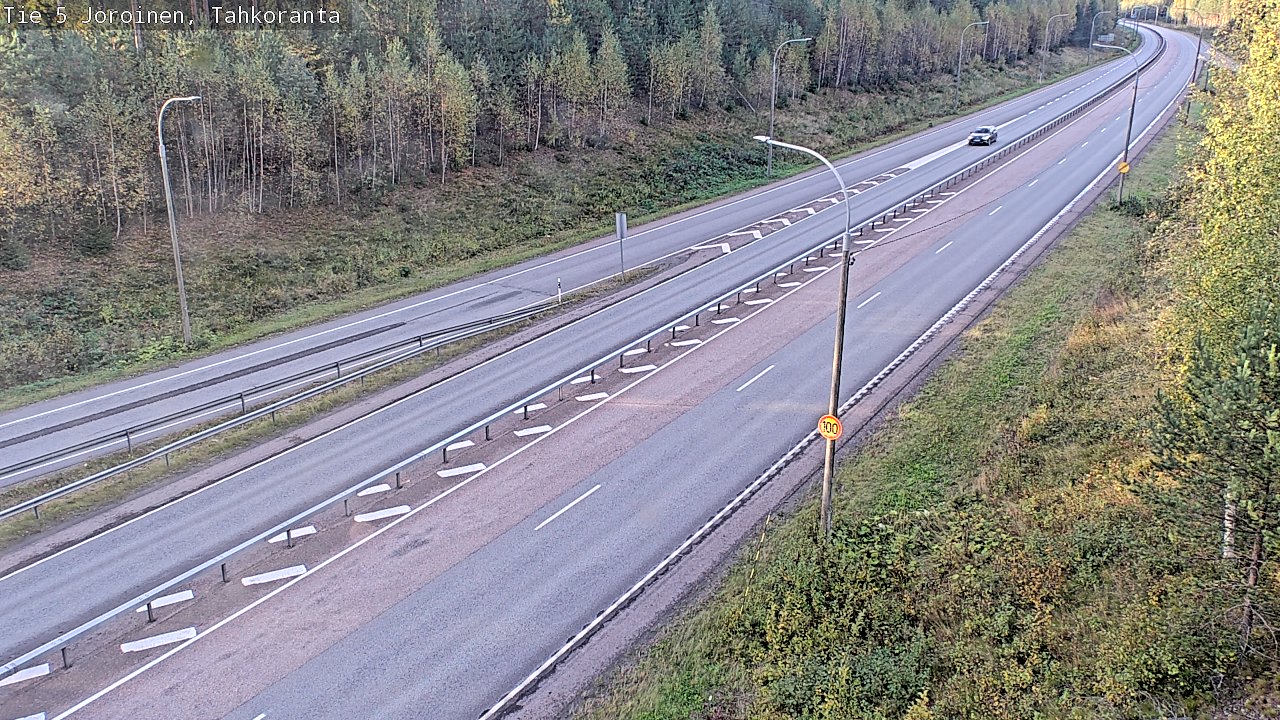 Weather Camera Image Väg 5 Jorois, Tahkoranta, Joroinen, Pohjois-Savo