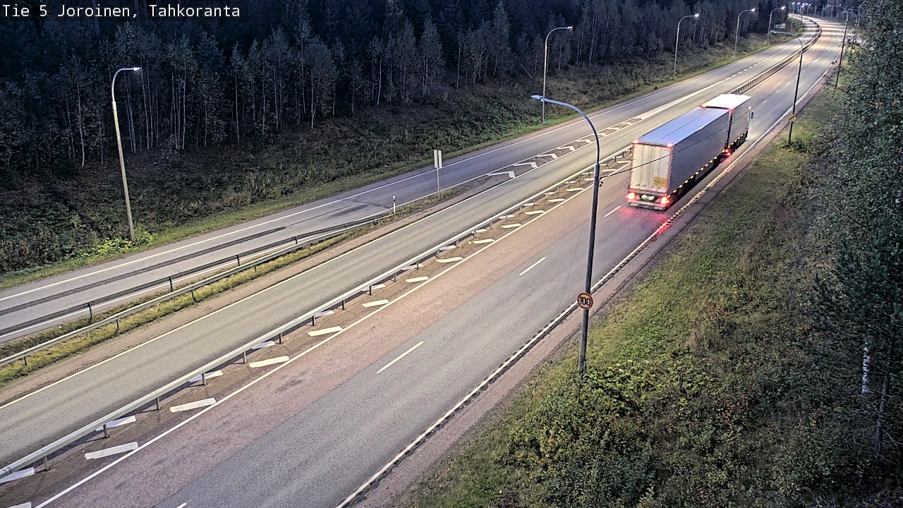 Weather Camera Image Väg 5 Jorois, Tahkoranta, Joroinen, Pohjois-Savo