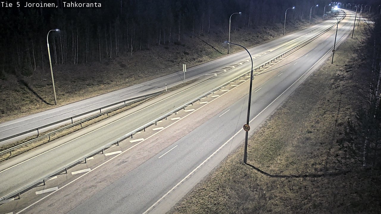 Weather Camera Image Väg 5 Jorois, Tahkoranta, Joroinen, Pohjois-Savo