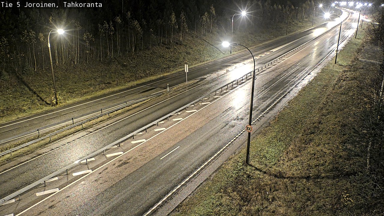 Weather Camera Image Väg 5 Jorois, Tahkoranta, Joroinen, Pohjois-Savo