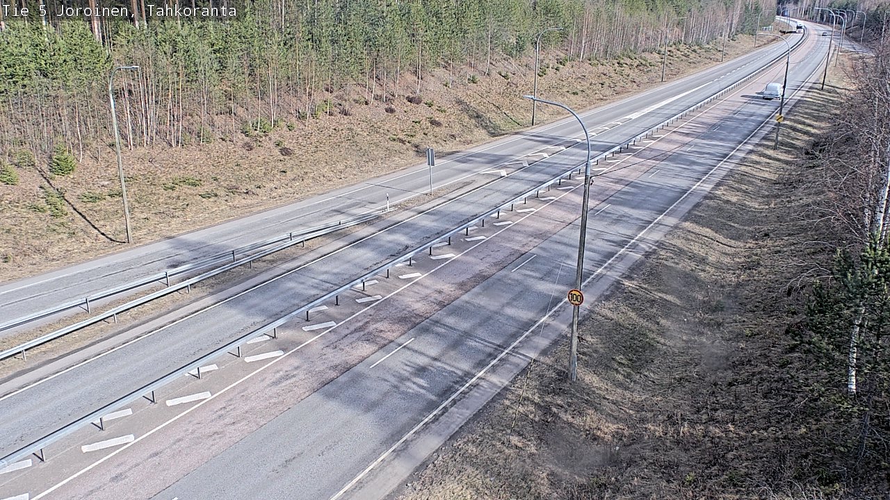 Weather Camera Image Väg 5 Jorois, Tahkoranta, Joroinen, Pohjois-Savo