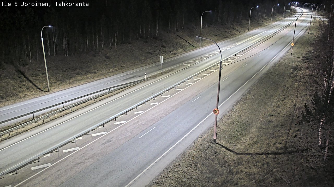 Weather Camera Image Väg 5 Jorois, Tahkoranta, Joroinen, Pohjois-Savo