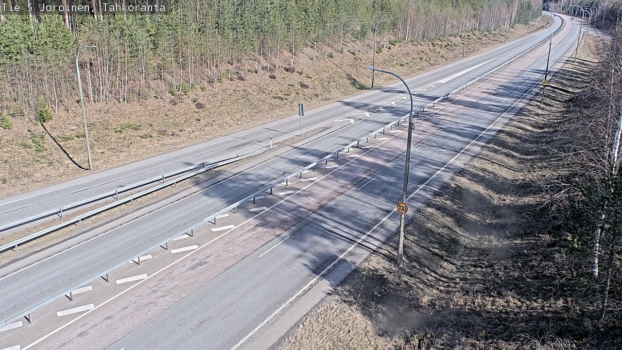 Weather Camera Image Väg 5 Jorois, Tahkoranta, Joroinen, Pohjois-Savo