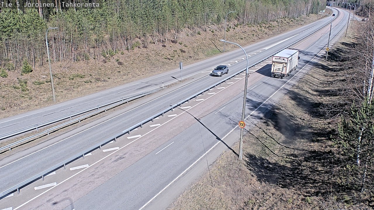 Weather Camera Image Road 5 Joroinen, Tahkoranta, Joroinen, Pohjois-Savo
