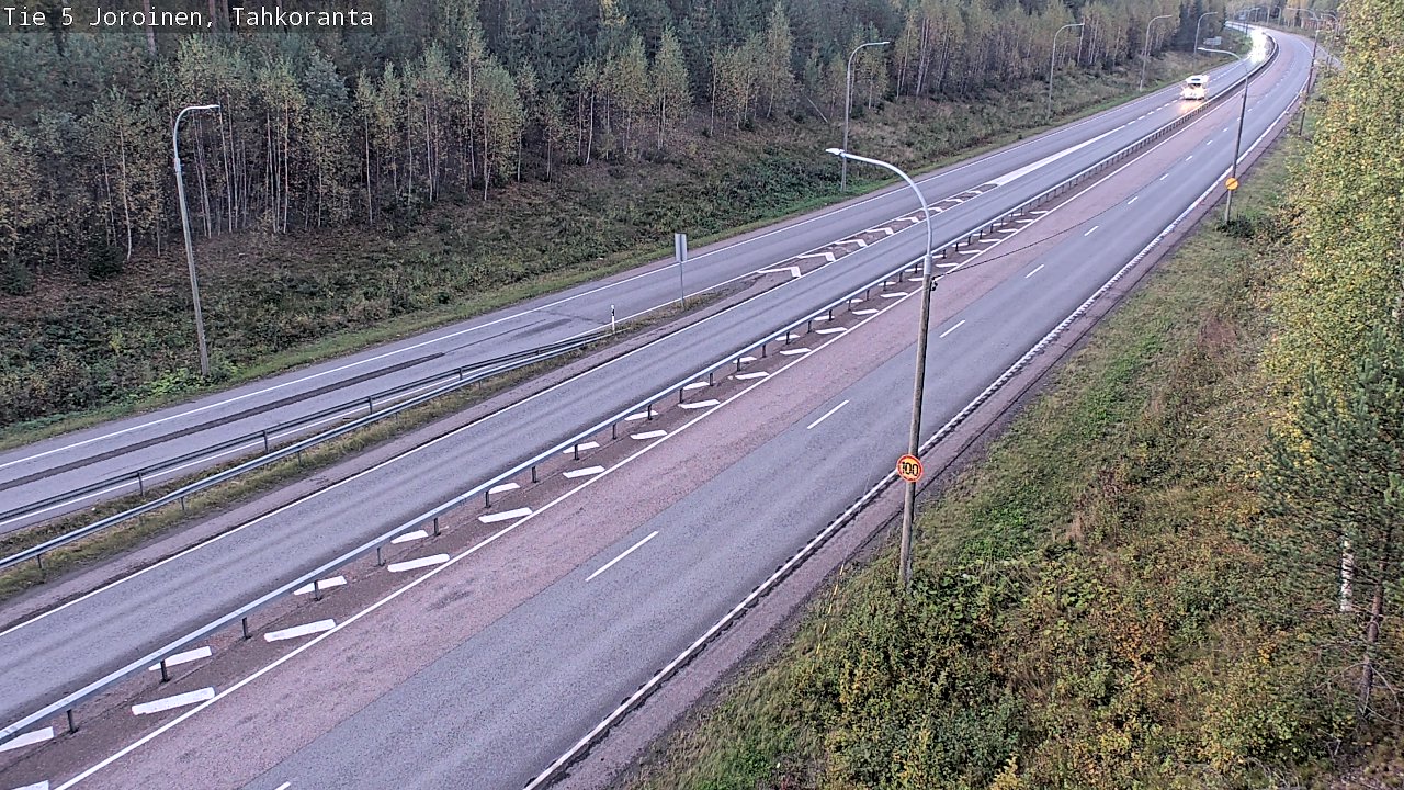 Weather Camera Image Väg 5 Jorois, Tahkoranta, Joroinen, Pohjois-Savo
