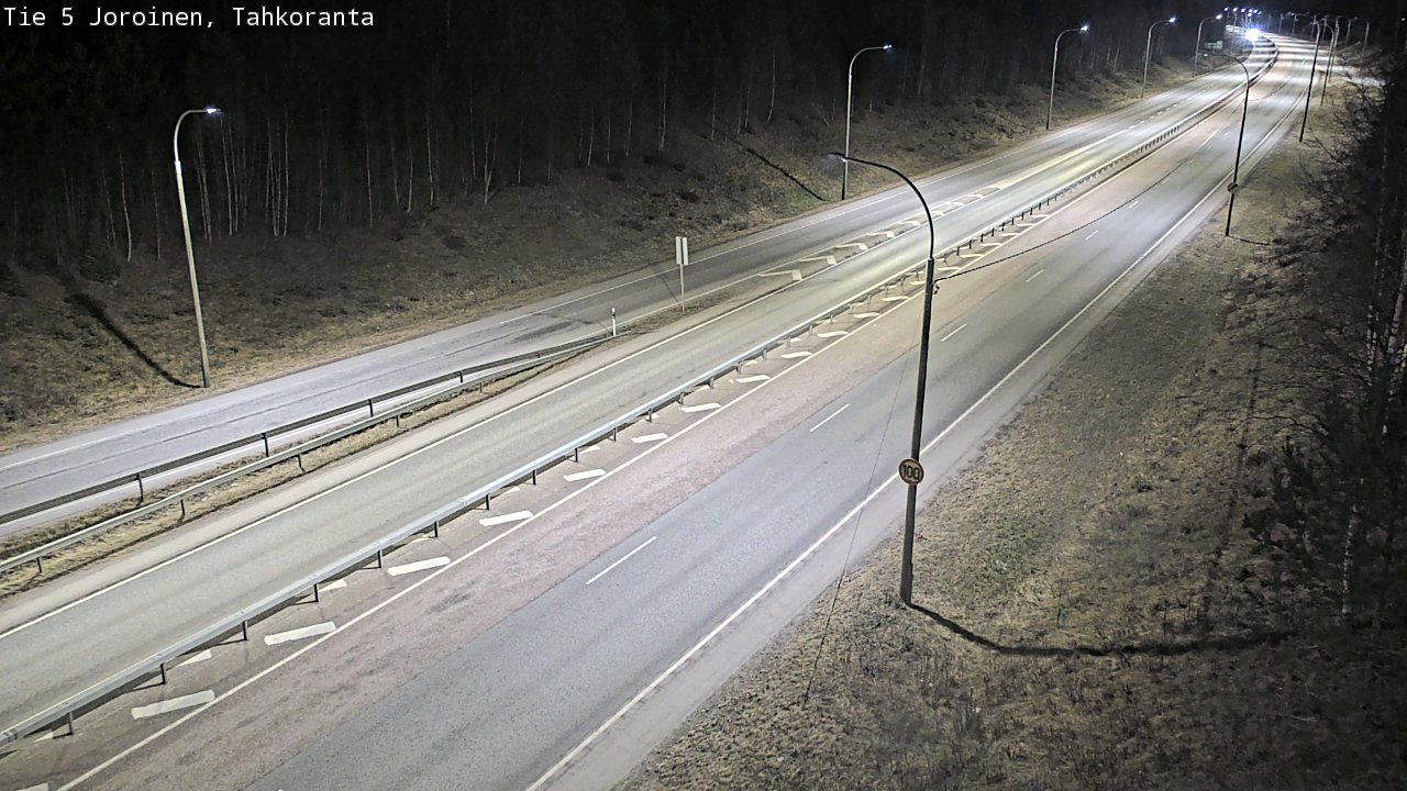 Weather Camera Image Väg 5 Jorois, Tahkoranta, Joroinen, Pohjois-Savo
