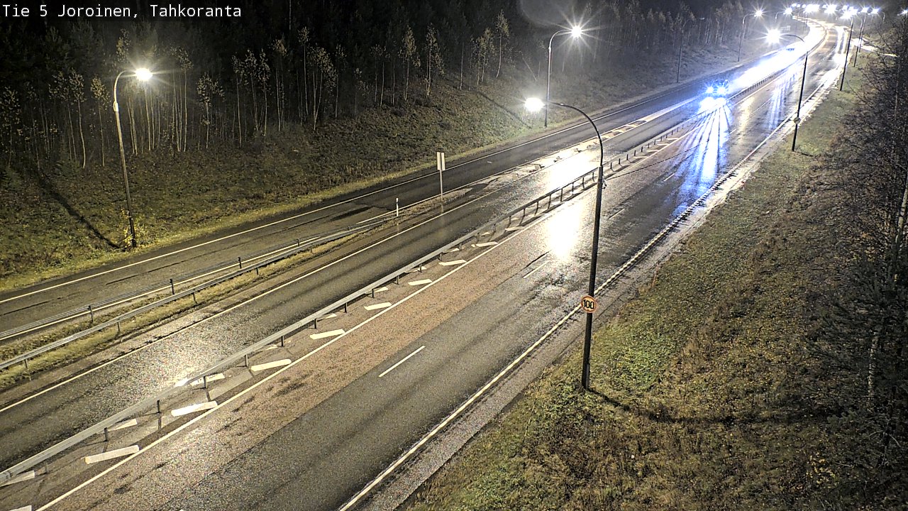 Weather Camera Image Väg 5 Jorois, Tahkoranta, Joroinen, Pohjois-Savo