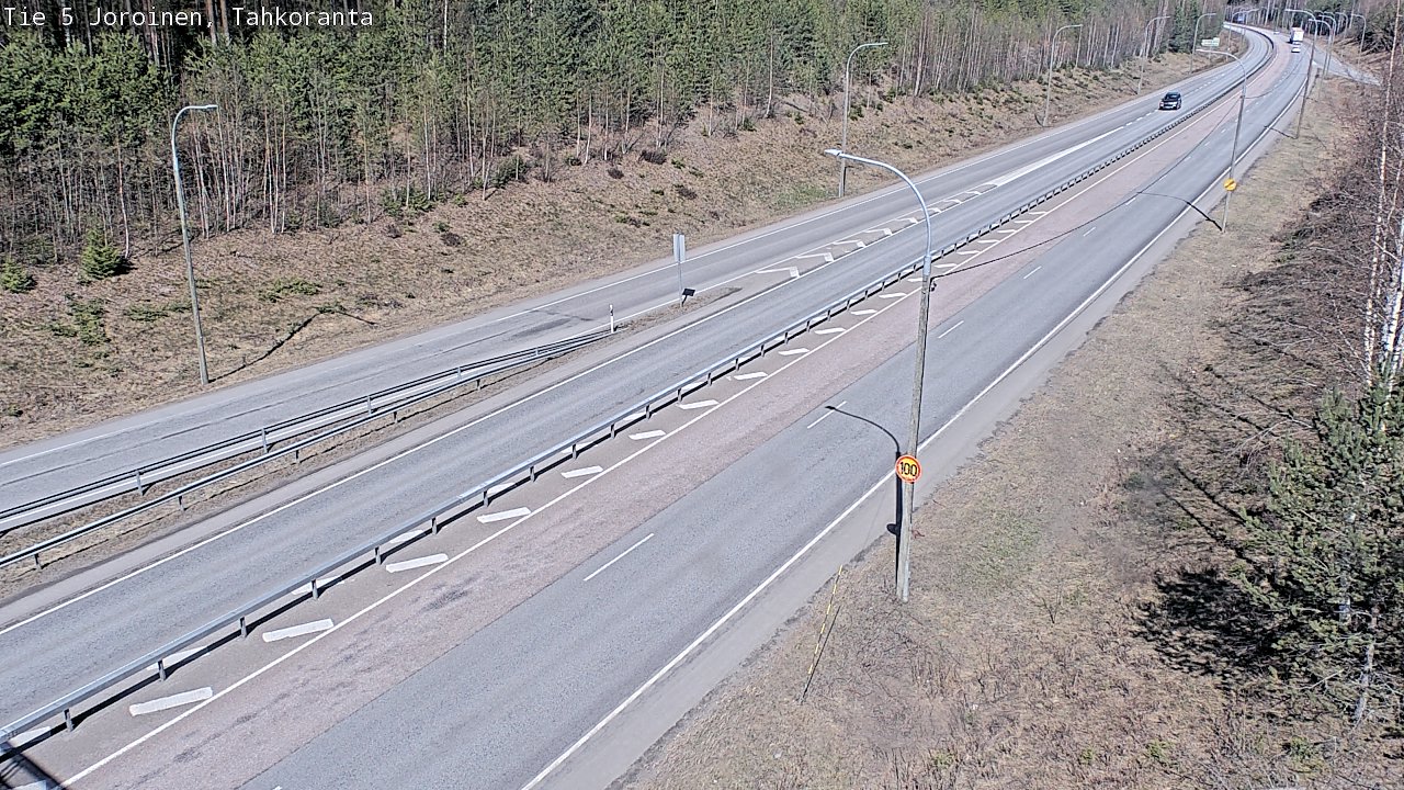 Weather Camera Image Väg 5 Jorois, Tahkoranta, Joroinen, Pohjois-Savo