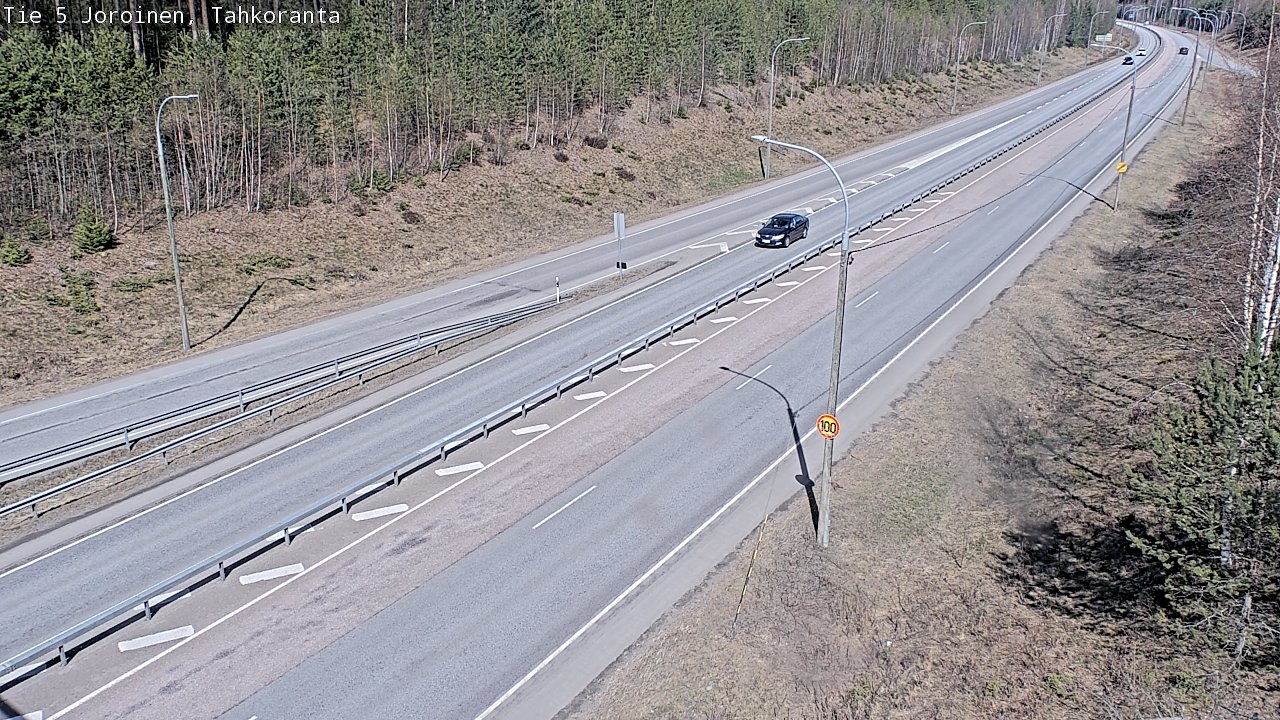 Weather Camera Image Väg 5 Jorois, Tahkoranta, Joroinen, Pohjois-Savo