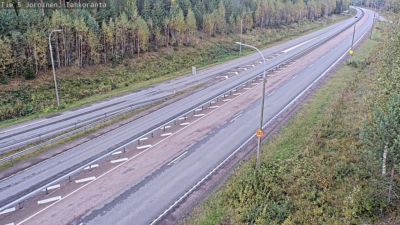 Weather Camera Image Väg 5 Jorois, Tahkoranta, Joroinen, Pohjois-Savo