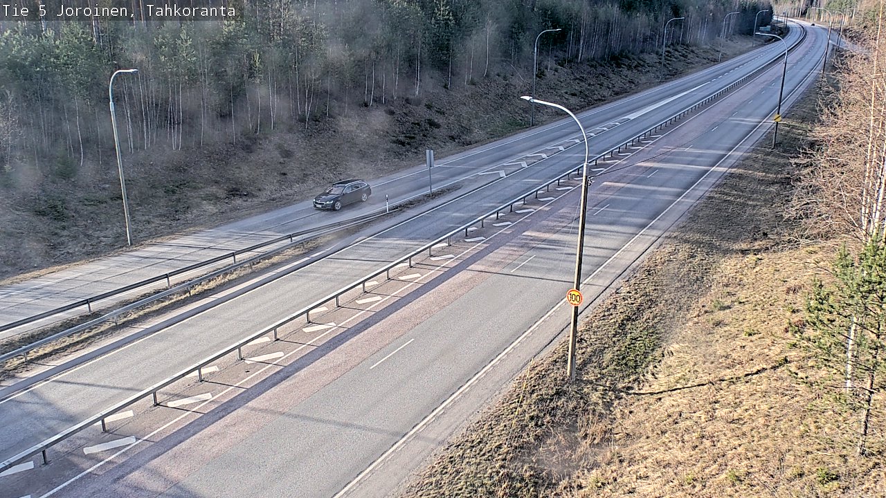 Weather Camera Image Väg 5 Jorois, Tahkoranta, Joroinen, Pohjois-Savo