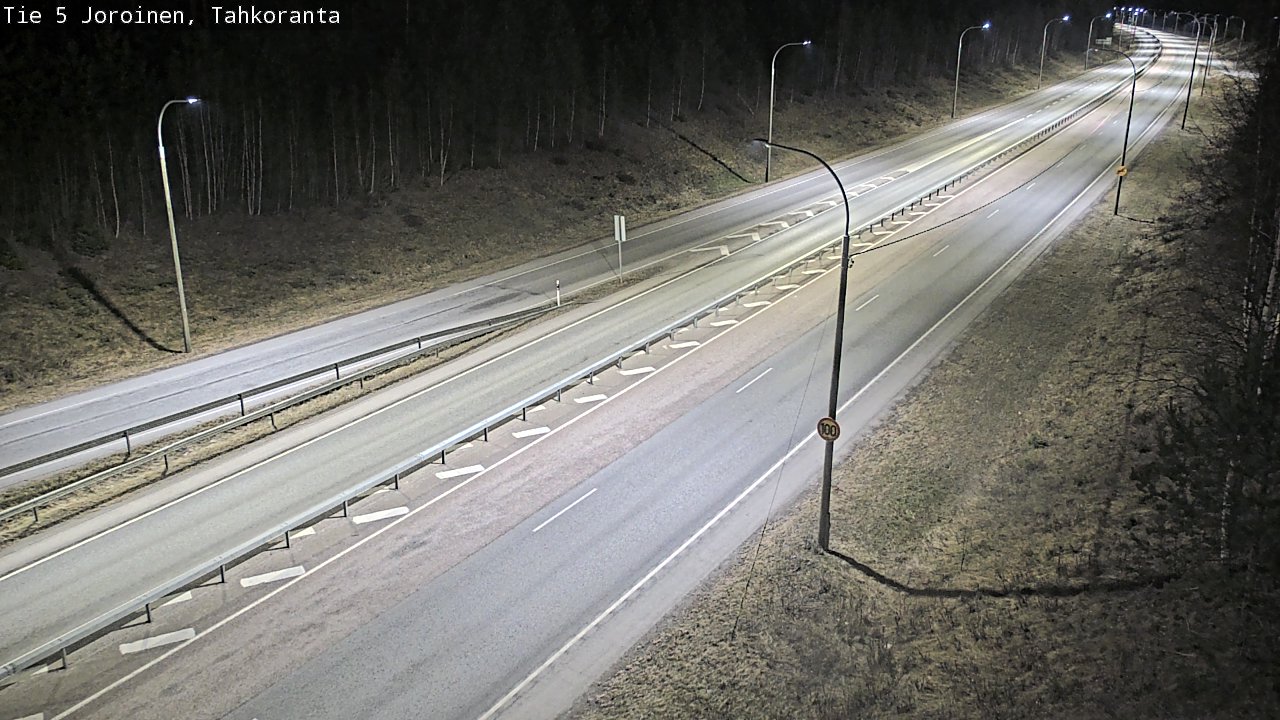 Weather Camera Image Väg 5 Jorois, Tahkoranta, Joroinen, Pohjois-Savo