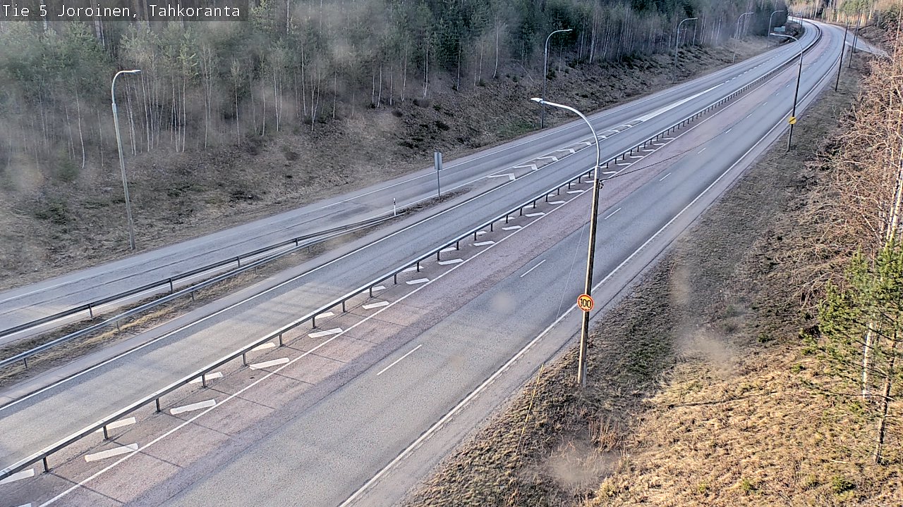 Weather Camera Image Väg 5 Jorois, Tahkoranta, Joroinen, Pohjois-Savo