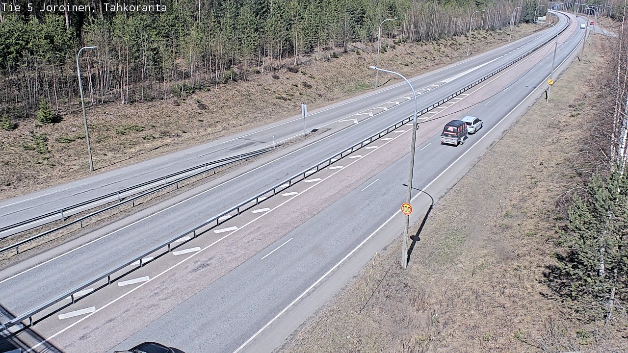 Weather Camera Image Väg 5 Jorois, Tahkoranta, Joroinen, Pohjois-Savo