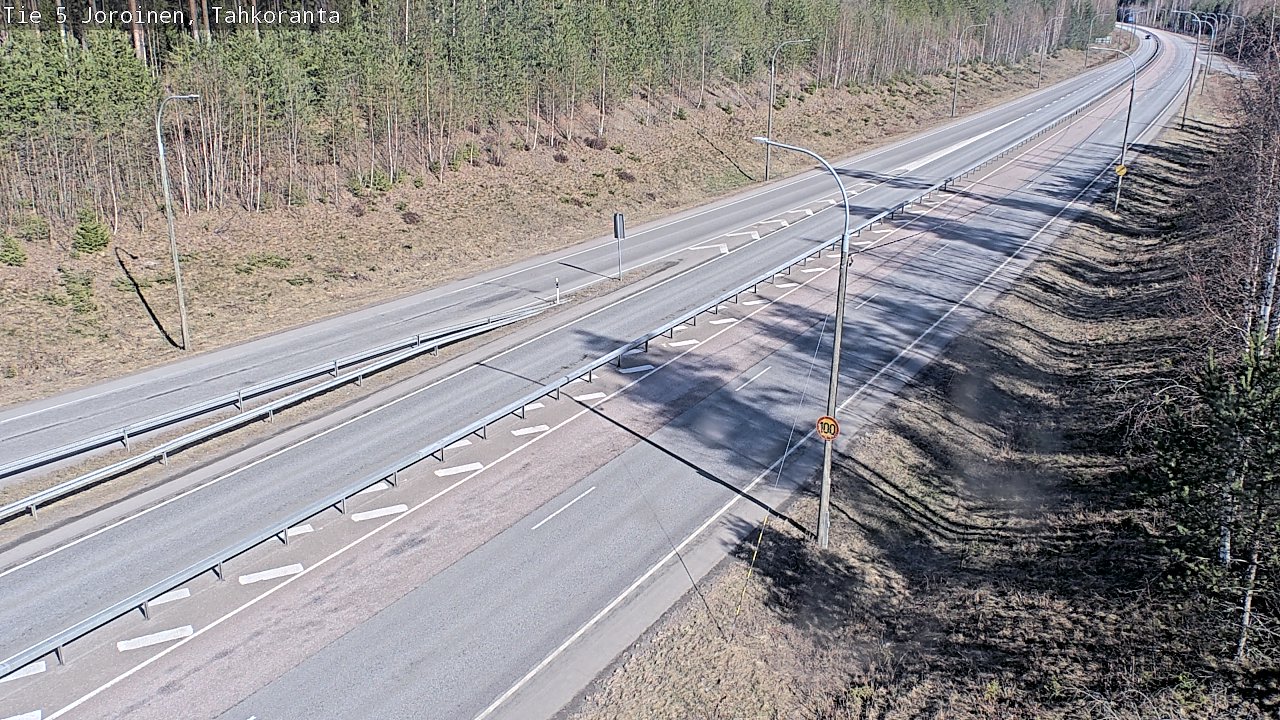 Weather Camera Image Väg 5 Jorois, Tahkoranta, Joroinen, Pohjois-Savo