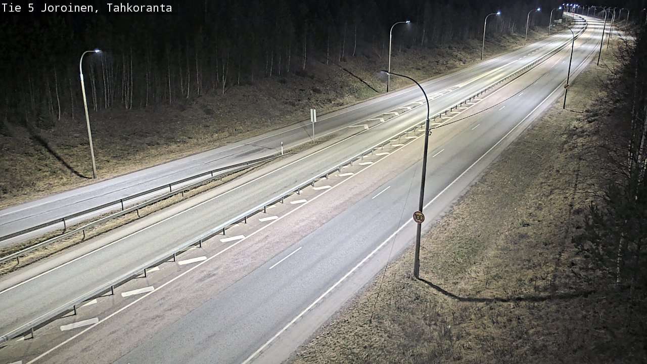 Weather Camera Image Väg 5 Jorois, Tahkoranta, Joroinen, Pohjois-Savo
