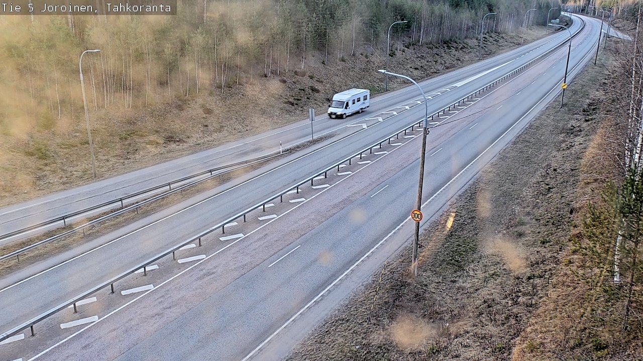 Weather Camera Image Väg 5 Jorois, Tahkoranta, Joroinen, Pohjois-Savo