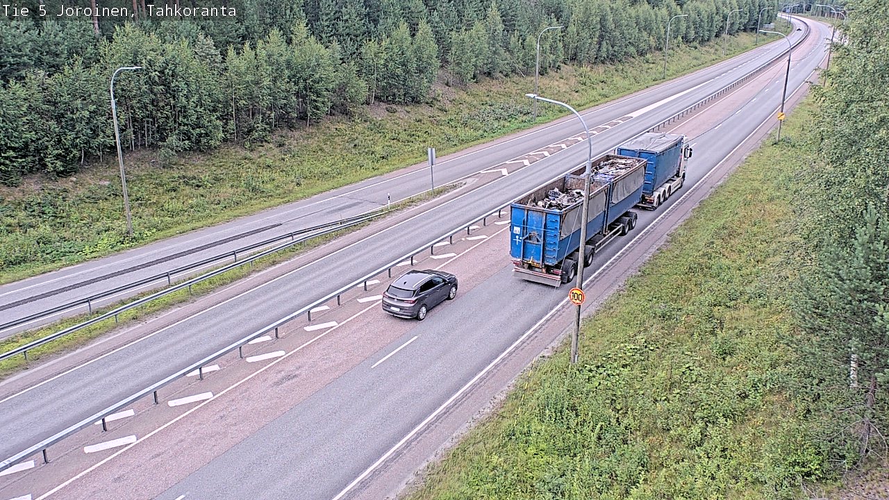 Weather Camera Image Väg 5 Jorois, Tahkoranta, Joroinen, Pohjois-Savo