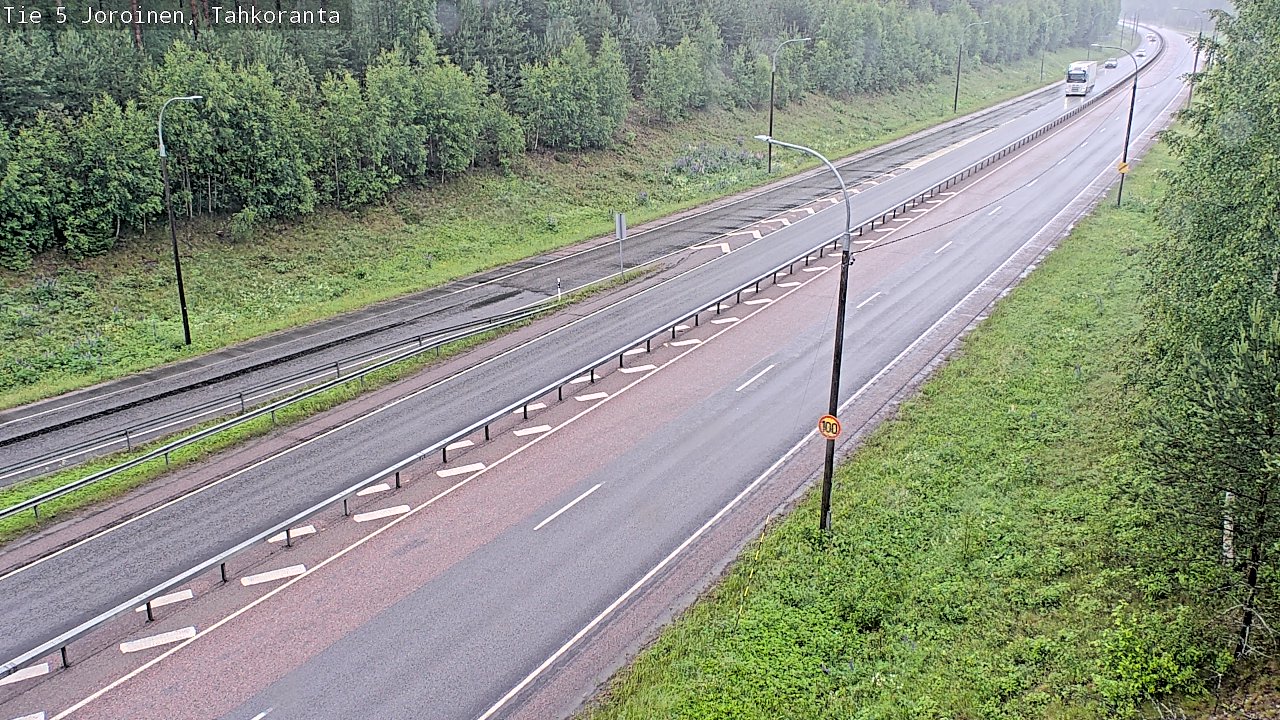 Weather Camera Image Väg 5 Jorois, Tahkoranta, Joroinen, Pohjois-Savo