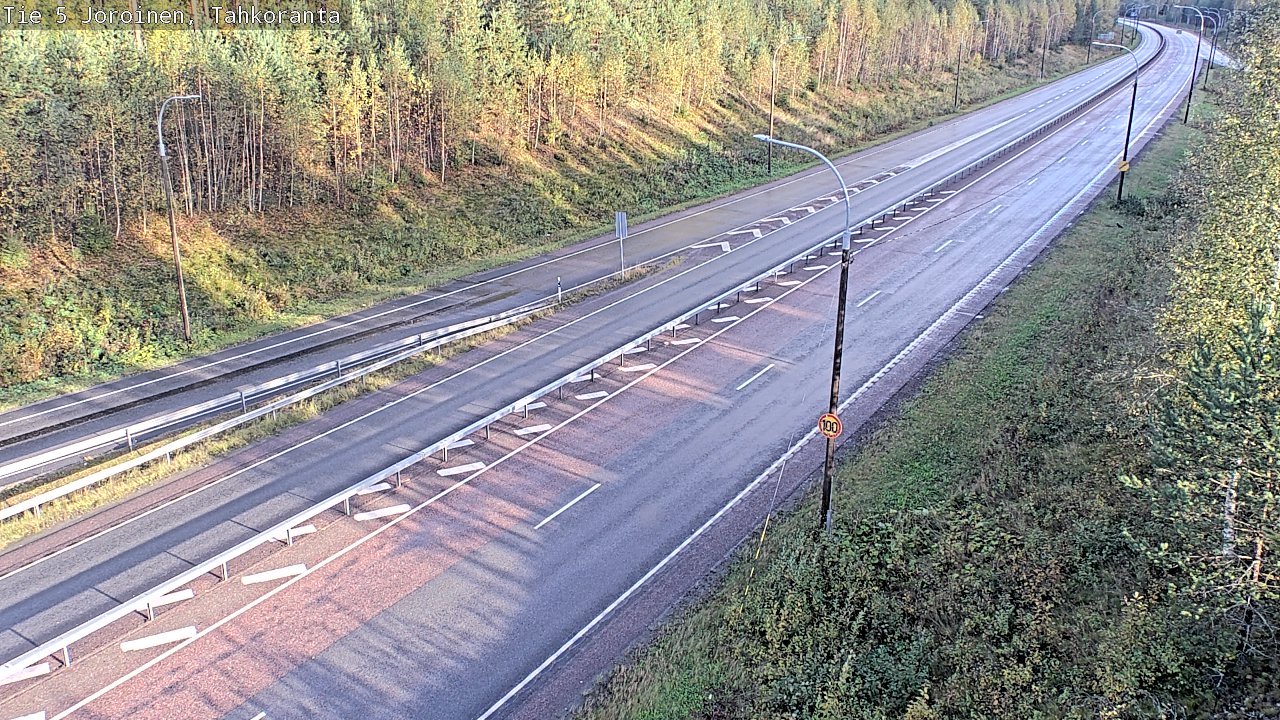 Weather Camera Image Väg 5 Jorois, Tahkoranta, Joroinen, Pohjois-Savo