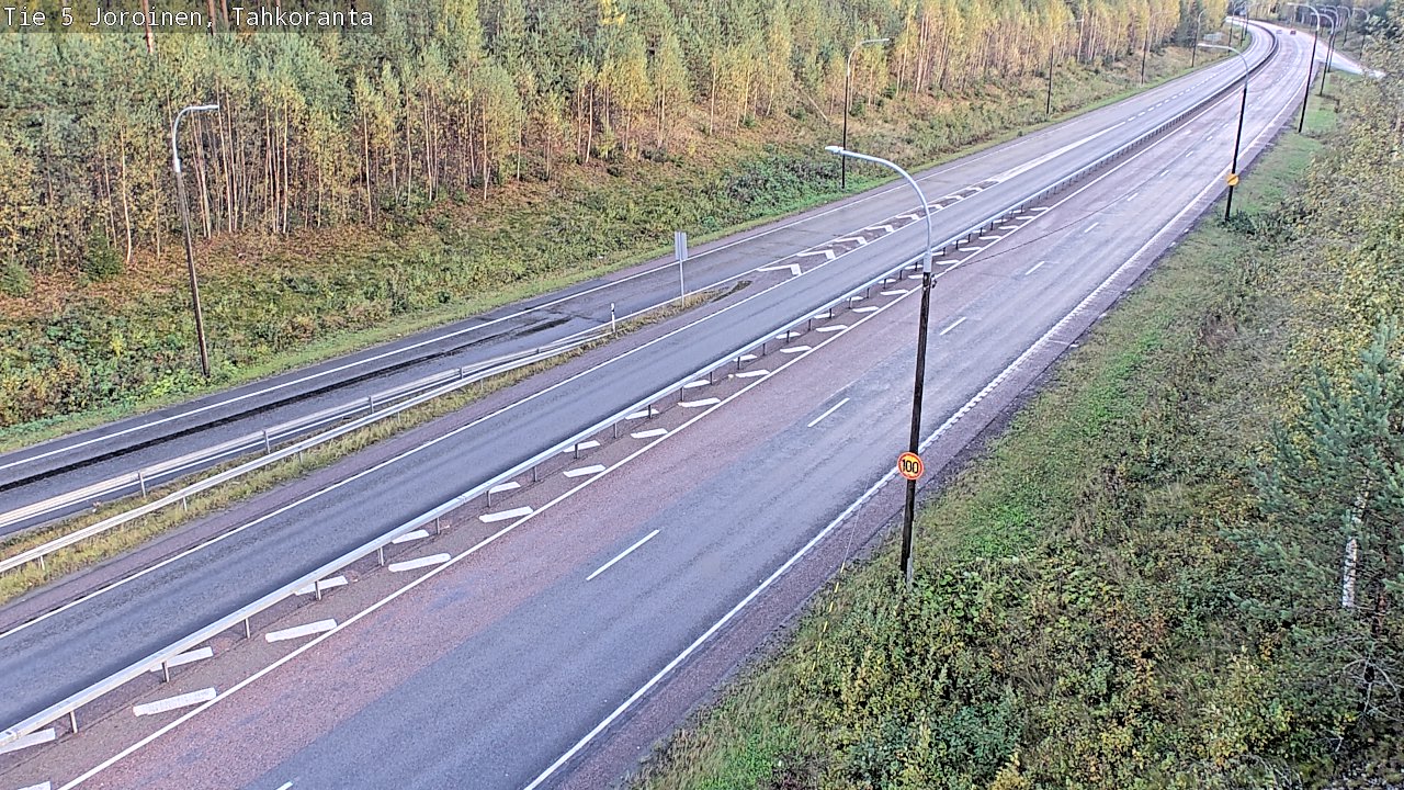 Weather Camera Image Väg 5 Jorois, Tahkoranta, Joroinen, Pohjois-Savo