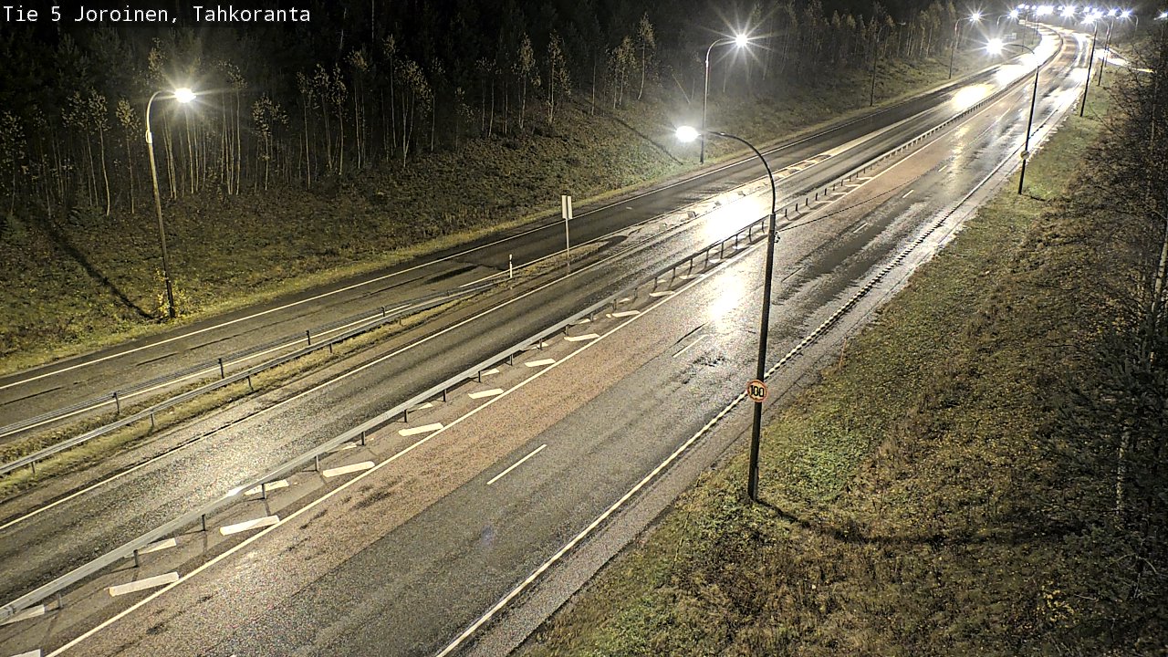 Weather Camera Image Väg 5 Jorois, Tahkoranta, Joroinen, Pohjois-Savo