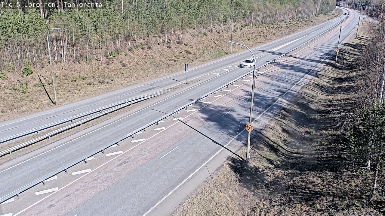 Weather Camera Image Road 5 Joroinen, Tahkoranta, Joroinen, Pohjois-Savo