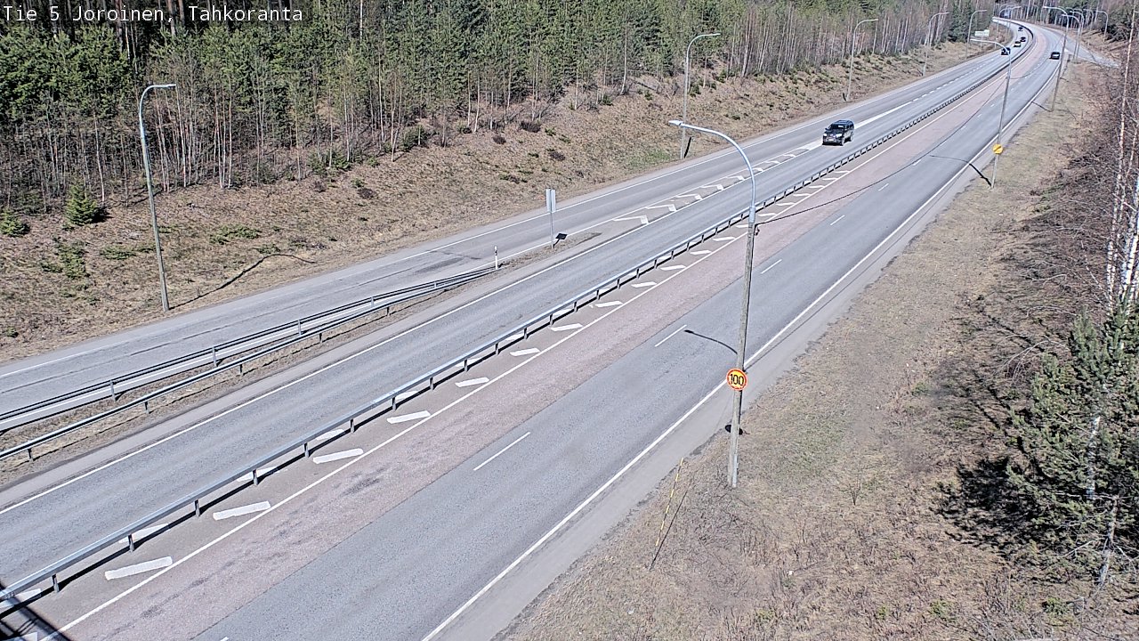 Weather Camera Image Väg 5 Jorois, Tahkoranta, Joroinen, Pohjois-Savo