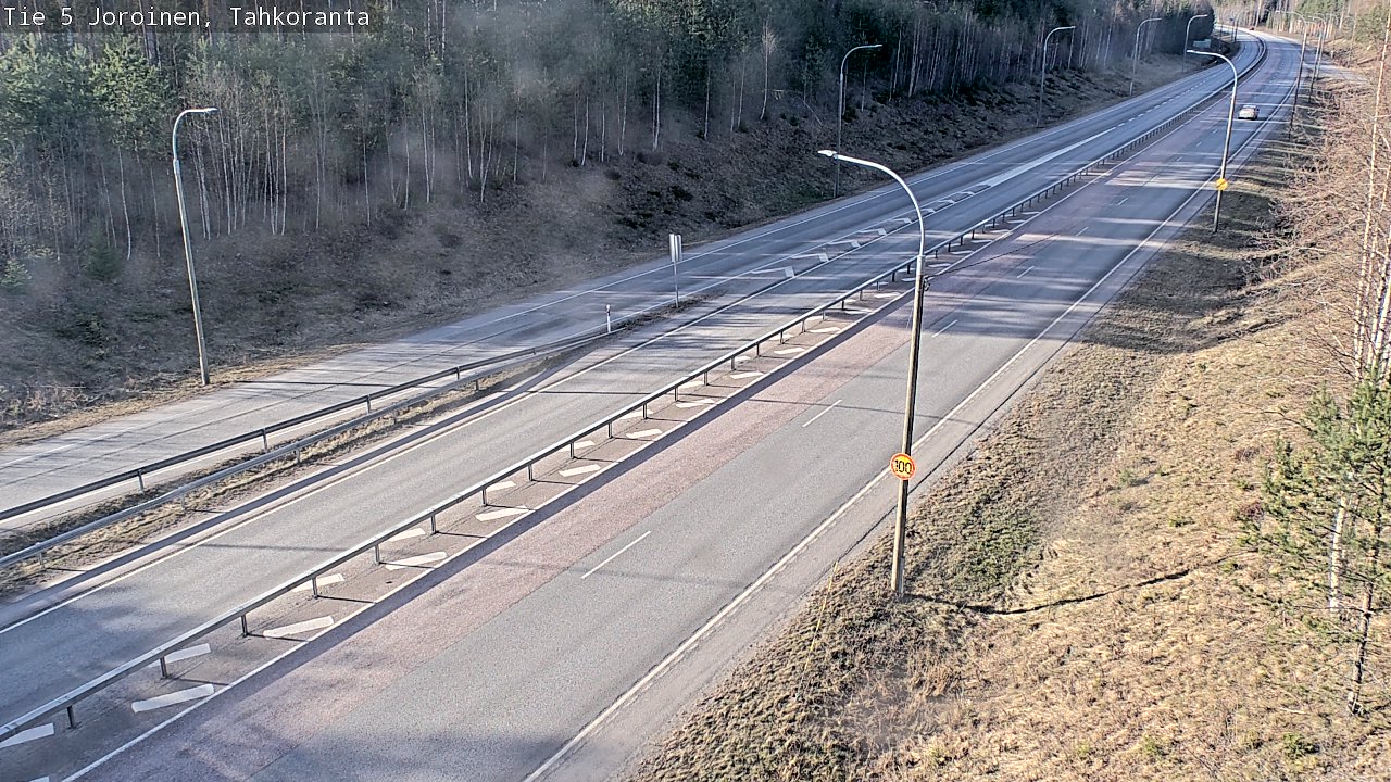 Weather Camera Image Väg 5 Jorois, Tahkoranta, Joroinen, Pohjois-Savo