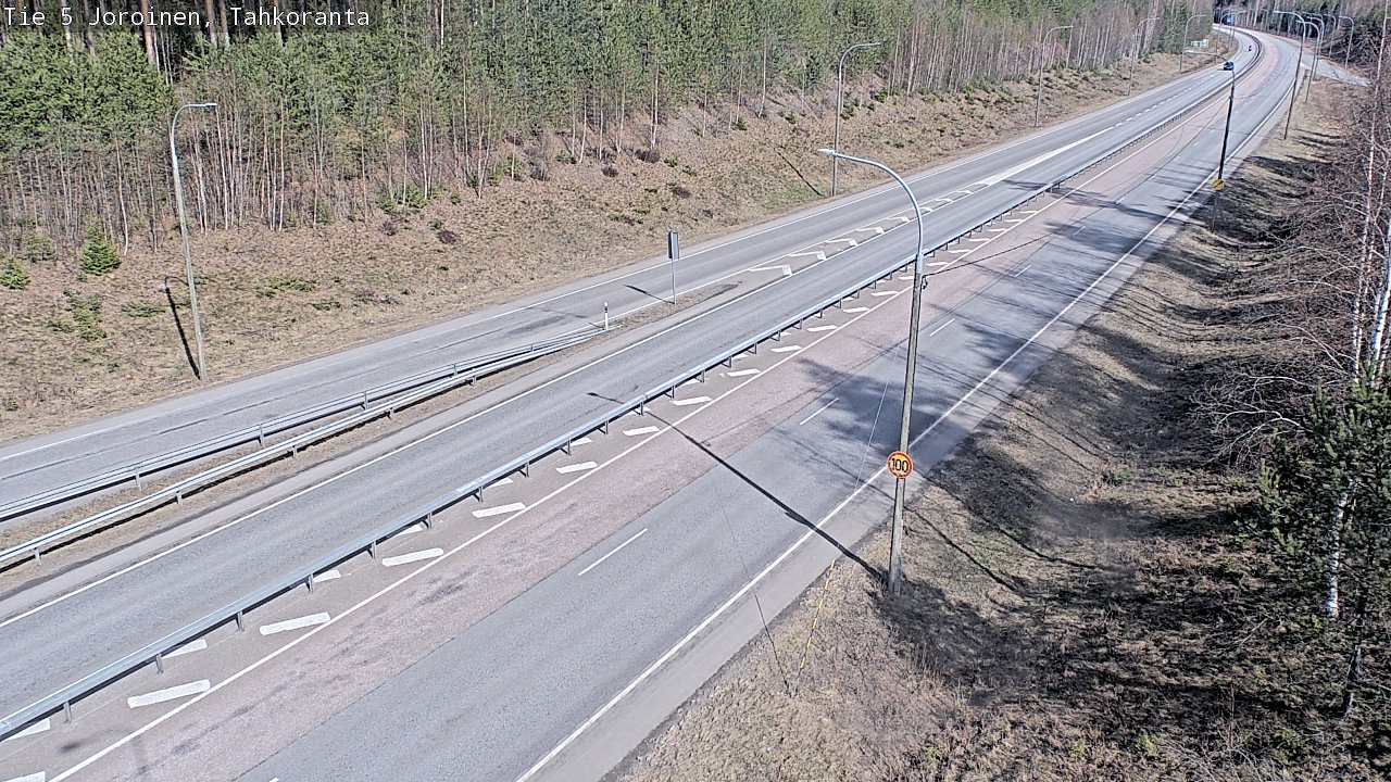 Weather Camera Image Väg 5 Jorois, Tahkoranta, Joroinen, Pohjois-Savo