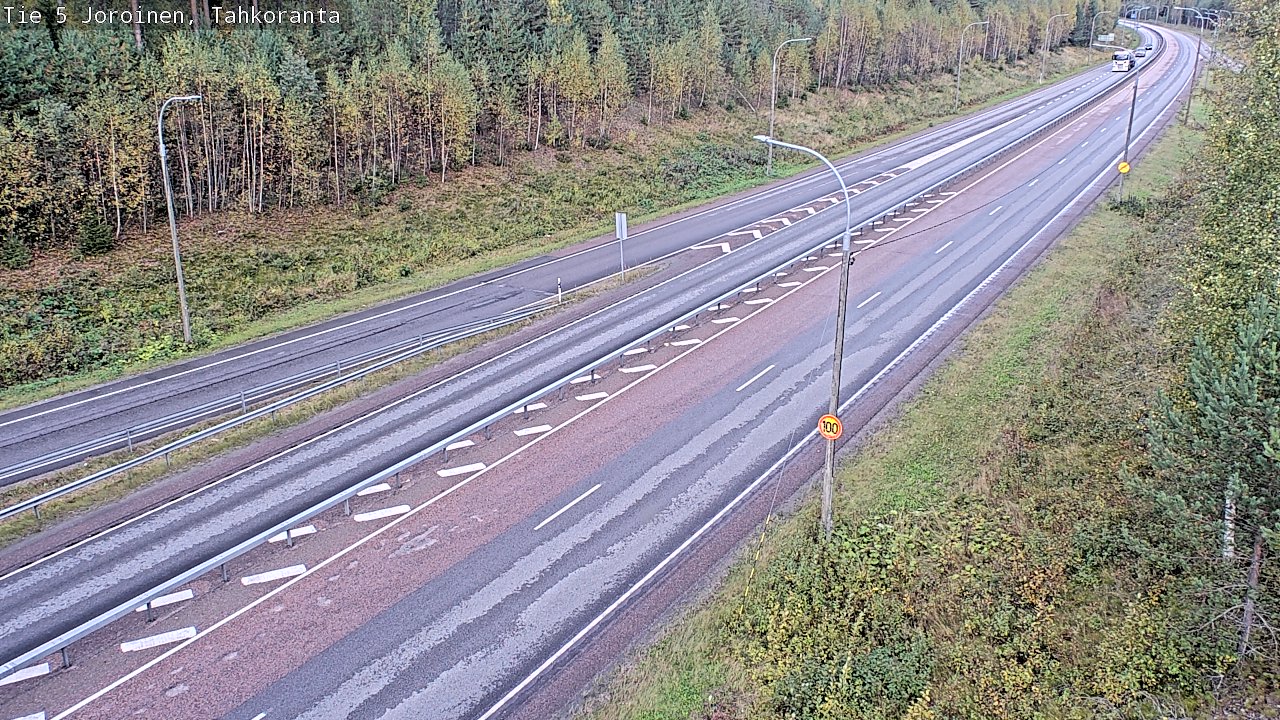 Weather Camera Image Väg 5 Jorois, Tahkoranta, Joroinen, Pohjois-Savo